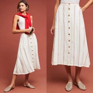 Anthropologie Walsh Buttondown Skirt